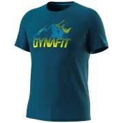 T-shirt fonctionnel homme Dynafit Transalper Graphic S/S Tee M bleue Petrol
