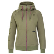 Sweat-shirt femme Rafiki Nuria Zip vert foncé burnt olive