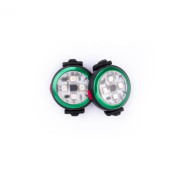 Lumière pour chien Curli Luumi Safety LED Lights rechargeable vert foncé