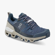 Chaussures randonnée femme On Running Cloudwander Waterproof bleu / gris Navy/Desert