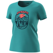 T-shirt femme Dynafit Graphic Co W S/S Tee bleu / orange brittany blue/HORIZON