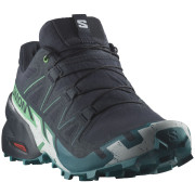 Chaussures de running hommes Salomon Speedcross 6 gris / vert Carbon / Tahitian Tide / White