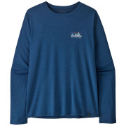 T-shirt homme Patagonia M's L/S Cap Cool Daily Shirt - '73 Skyline bleu Clement Blue - Light Clement Blue X-Dye