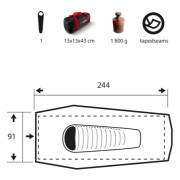 Tente de randonnée Trimm Solo Sand