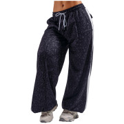 Pantalon de survêtement femmes Nebbia Baggy Leopard Sweatpants Primal noir BLACK LEOPARD