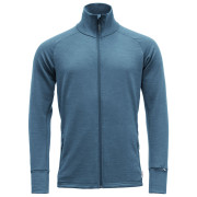 Sweatshirt fonctionnel homme Devold Nibba Merino Jkt Man bleu clair Blue Melange