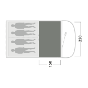 Tapis de tente Outwell Cozy Carpet Sky 4