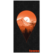 Serviette sechage rapide Towee Next Destination 80x160 cm noir / orange NextDestination
