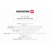 Banque d'énergie Swissten POWER BANK 30000 mAh