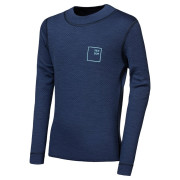 T-shirt fonctionnel enfant Sensor Merino DF Logo Up Deep Blue bleu foncé Deep Blue