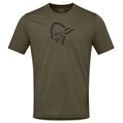 T-shirt homme Norrona femund equaliser merino T-shirt vert foncé Olive Night