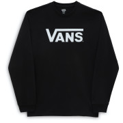 T-shirt homme Vans Classic Vans LS noir / blanc Black/White