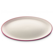 Assiette Omada SANALIVING Dinner Plate 24xh2cm banc / rouge Fucsia