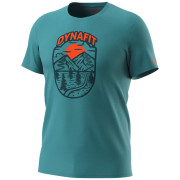 T-shirt homme Dynafit Graphic Co M S/S Tee bleu / orange mallard blue/HORIZON