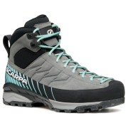 Chaussures montantes de trekking pour femmes Scarpa Mescalito Trk 2 Gtx Wmn gris / bleu Midgray - Aqua