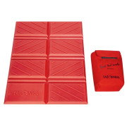 Coussin de siège de randonnée Tatonka Foldable Seat Mat 26 X 34Cm rouge red