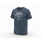 T-shirt homme Devold Active Explore Tee Man bleu foncé Night