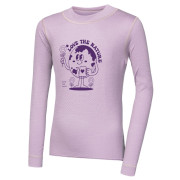 T-shirt fonctionnel enfant Sensor Merino DF Planet Mystic Violet rose clair Mystic Violet
