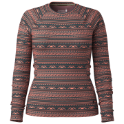 T-shirt fonctionnel femme Smartwool W Classic Thermal Merino Base Layer Crew gris / orange CORAL REEF SUMMIT SOUL
