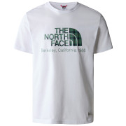 T-shirt homme The North Face Berkeley California Tee- In Scrap Mat blanc / vert TNFWHT/DPGRSGRNHRLRGPLAID