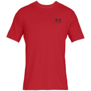 T-shirt homme Under Armour Sportstyle Left Chest SS rouge red