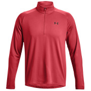 T-shirt fonctionnel homme Under Armour Tech 2.0 1/2 Zip rouge / noir Chakra / / Black