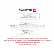 Banque d'énergie Swissten Power Line 50000 mAh 100W