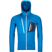 Sweat-shirt homme Ortovox Fleece Grid Hoody M 2023 bleue SafetyBlue