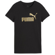 T-shirt femme Puma ESS NO. 1 LOGO Metallic Tee noir PUMA Black-metallic gold