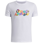 T-shirt fonctionnel enfant Under Armour UA B Patch Pack Wm SS White blanc / noir White / / Black