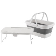 Set pique-nique Easy Camp Picnic Basket & Table blanc