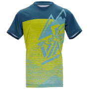 Maillot cyclisme enfant Silvini Denni bleu / jaune blue-neon