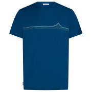 T-shirt homme Icebreaker Men Merino 150 Tech Lite SS Tee Range Stripes bleu Atlantis