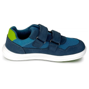 Chaussures barefoot toutes saisons pour enfant Bugga Safi Blue bleu / vert modrá
