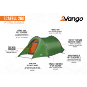 Tente de randonnée Vango Scafell 200