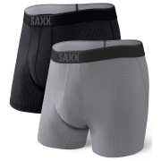 Caleçon Saxx Quest Quick Dry Mesh Boxer BF 2Pk girs black/dk charcoal II