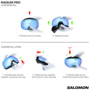 Masques ski Salomon Radium Pro S Sigma (And Extra Lens)