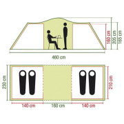 Tente familiale Coleman Ridgeline 4 Plus