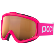 Masques de ski enfant POC POCito Iris rose Fluorescent Pink/Partly Sunny Light Orange