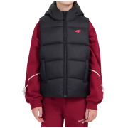 Gilet enfant 4F Vest Jacket F370 Deep Black noir / rose Deep Black
