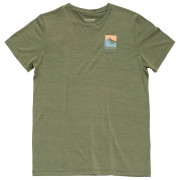 T-shirt homme Devold Classic "Summit" Tee Man vert LICHEN
