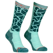 Chaussettes hautes femme Ortovox Ski Tour Comp Long Socks W bleue dark pacific