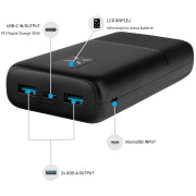 Banque d'énergie FIXED Zen 20 s LCD displejem