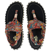 Sandales Gumbies Slingback Aboriginal noir / brun Aboriginal