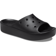 Pantoufles femme Crocs Platform slide vert Black