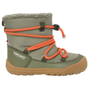 Bottes d'hiver enfant Viking Outdoor Footwear Birch Barefoot Warm WP Pull-on Olive olive Olive