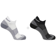 Chaussettes Salomon Aero Ankle 2-Pack blanc / noir