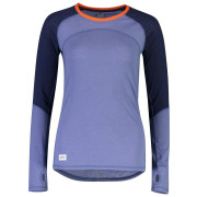 T-shirt fonctionnel femme Mons Royale Bella Tech LS bleu / violet BlueVelvet