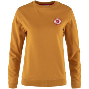 Pull femme Fjällräven 1960 Logo Badge Sweater orange / jaune Acorn