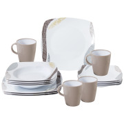 Set de vaisselle Brunner Khadi Melamine Set blanc